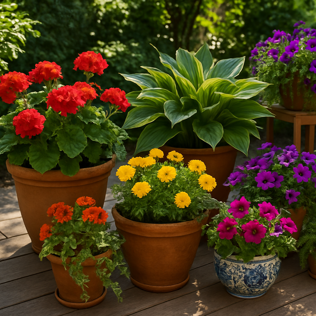 outdoor plants on a patio